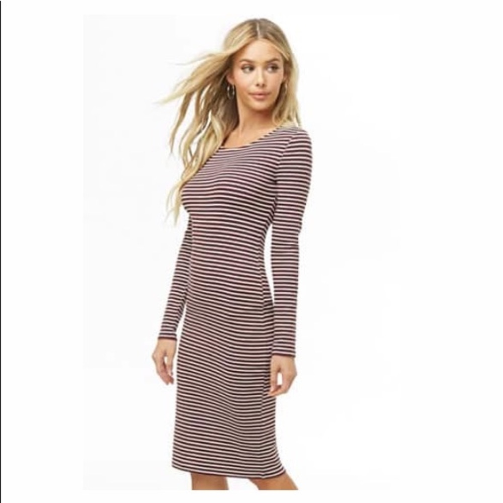 Striped Midi Dress